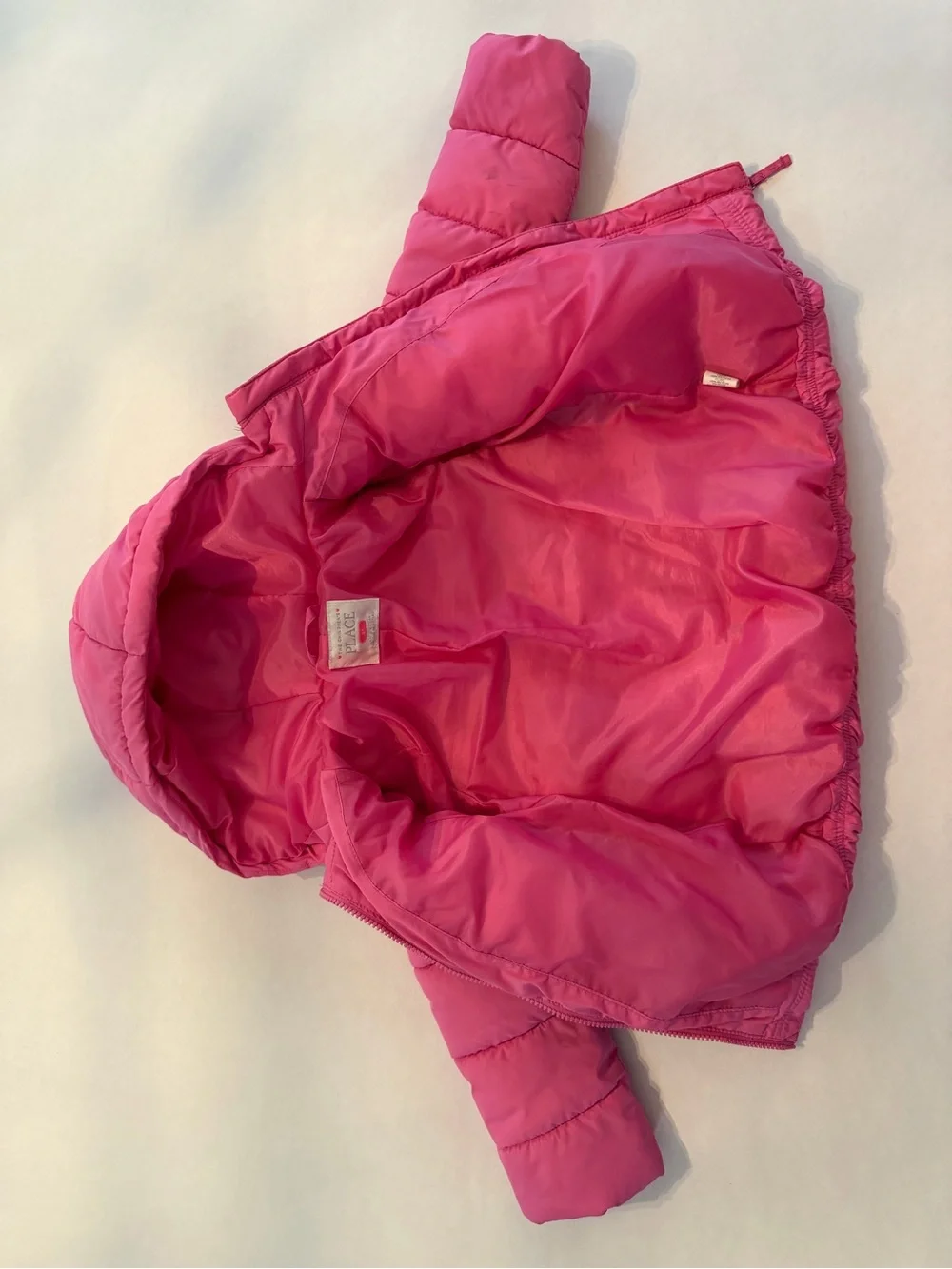 The Children's Place Hot Pink Hooded Puffer Jacket